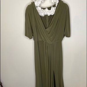 Anthropologie BHLDN Olive Green Dress